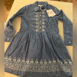 Roller Rabbit Blue Embroidered Dress